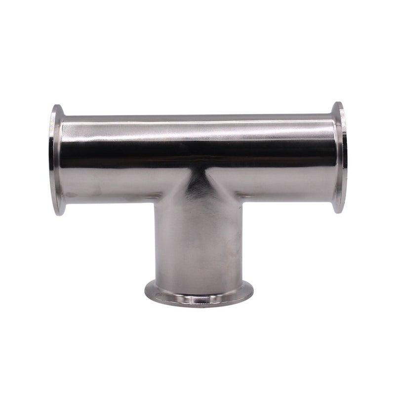 DERNORD Clamp Tee 3 Way Stainless Steel 304 Sanitary Fitting Fits 2" Tri-clamp, 51mm Pipe OD - Image 2